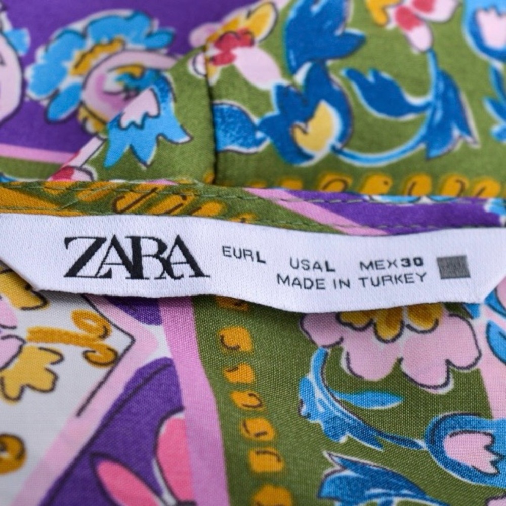 Zara Multicolor Floral Pattern Dress - Picture 2 of 7